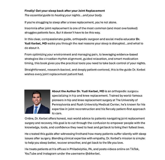 THE ULTIMATE GUIDE TO SLEEPING BETTER AFTER KNEE REPLACEMENT