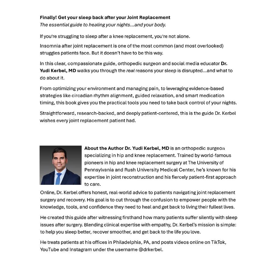 THE ULTIMATE GUIDE TO SLEEPING BETTER AFTER KNEE REPLACEMENT